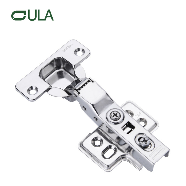OEM Factory Manufactured Modern Design SS304 Soft Closing Iron Hydraulic Hinges for Kitchen Cabinets Bedroom Furniture Hardware