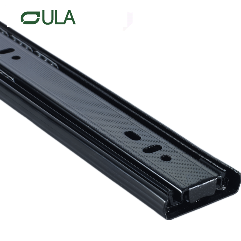 Modern 10-24 Inch 45mm Telescopic Channel Triple Extension Undermount Heavy Duty Drawer Slide Dotted Finish for Kitchen Dining