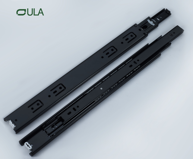 Jieyang Factory's High Quality Telescopic Channel Drawer Slide Rail Zinc Dotted Finish for Kitchen Use Home Furniture