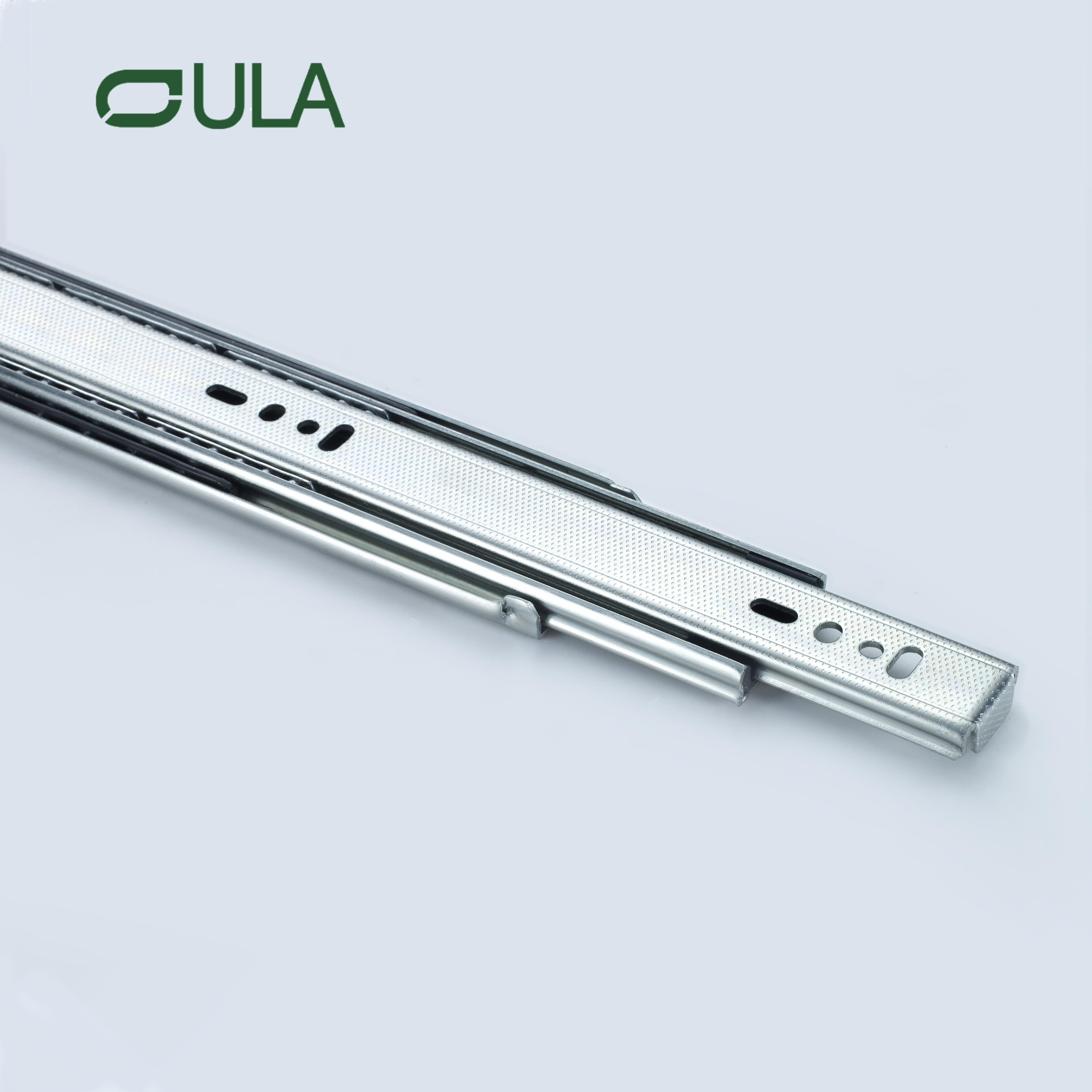 Heavy Duty Ball Bearing Tool Box Drawer Slide Zinc Plated Dotted Finish Triple Extension Drawer Slide Rail