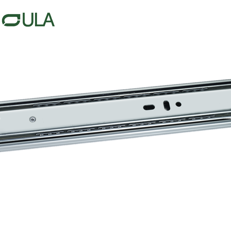 Telescopic channel heavy duty black finish ball bearing drawer slide customized furniture triple extension drawer slide rail