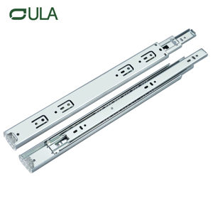 3 Folding Zinc Finish Drawer Slide Furniture Fitting Drawer Rail under Mount Triple Extension Drawer Slide Wholesale