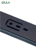 Modern 45mm Black Steel Drawer Slides with Iron Ball Bearing for Kitchen & Gym Furniture