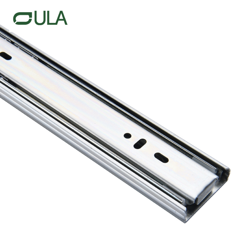 Heavy-Duty Soft-Closing Zinc Finish Drawer Slide 45mm Undermount Modern Style Sliding Rail for Kitchen & Home Cabinet & Wardrobe