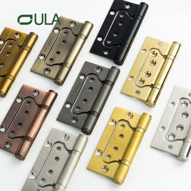 Modern Design Satin Finish SS201 Flush Hinge Various Colors for Door and Window Use Stainless Steel Metal Product for Hotels