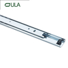High Quality Iron Zinc Finish Drawer Slide Rail 27mm 2 Fold Telescopic Bottom Mounting Drawer Slides