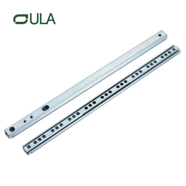 Professional Manufacture 2 Folding Drawer Slides 17mm Slim Telescopic Channel Drawer Slides