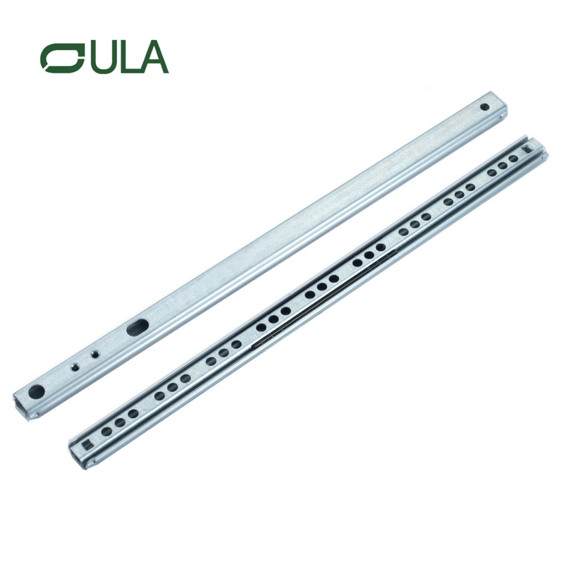 Professional Manufacture 2 Folding Drawer Slides 17mm Slim Telescopic Channel Drawer Slides