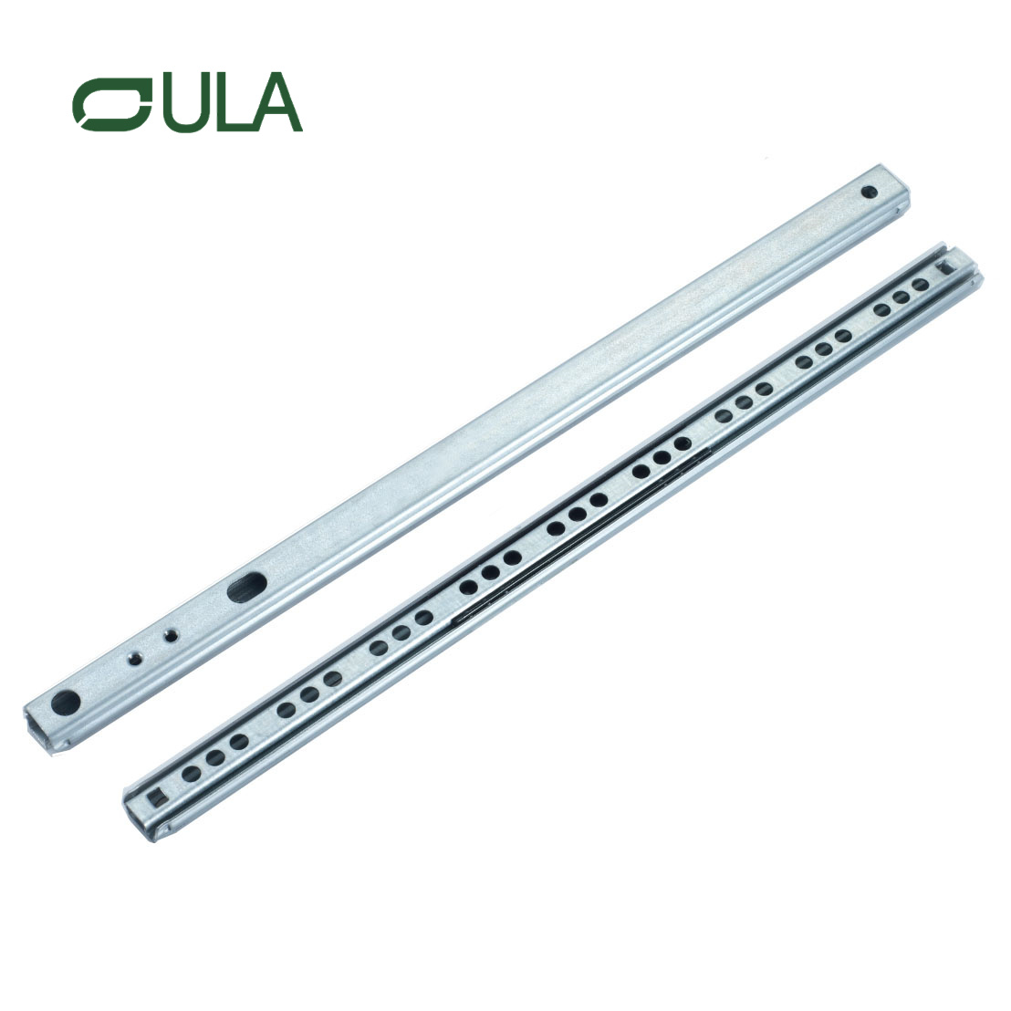 Factory High Quality Zinc 17 Mm Telescopic Channel Mini Drawer Slide Undermounted Runner Slide Rail