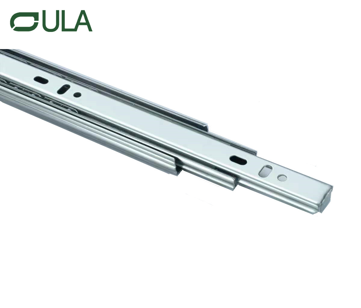Modern 35mm 3-Fold Drawer Runner Ball Bearing Iron Steel Slide Rail Black Finish Kitchen Bedroom Cabinets Home Outdoor Furniture