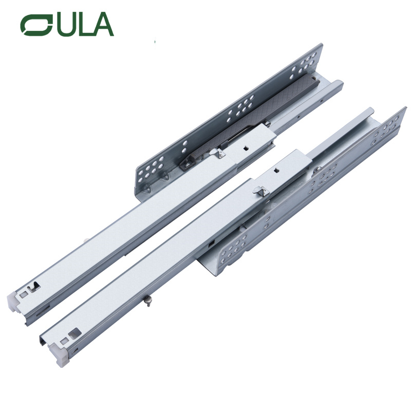 Modern furniture hardware undermount soft closing drawer slide with 1D&2D&3D locks