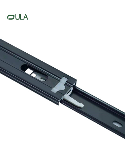 Jieyang Factory's High Quality Telescopic Channel Drawer Slide Rail Zinc Dotted Finish for Kitchen Use Home Furniture
