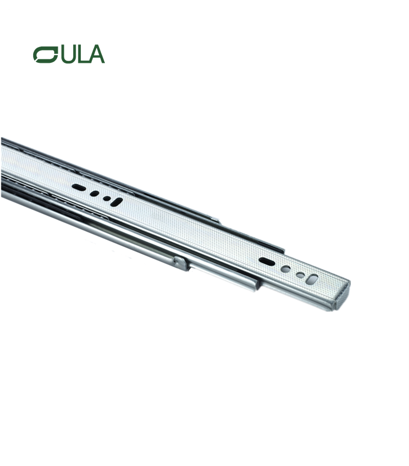 Telescopic channel zinc dotted finish drawer slide heavy duty 40KGS loading smooth slide rail for furniture