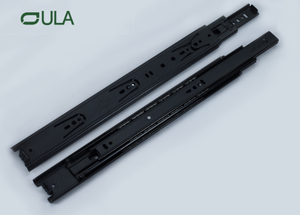 High Quality Good Price Triple Extension Black Dotted Finish Drawer Sldie 45mm Concealed Drawer Rails Slide 40kg Loading