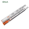 Full Extension Stainless Steel Soft Closing Cabinet Drawer Slides Locking Sliding with Double Springs