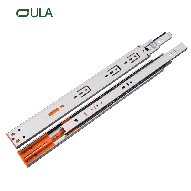 Full Extension Stainless Steel Soft Closing Cabinet Drawer Slides Locking Sliding with Double Springs