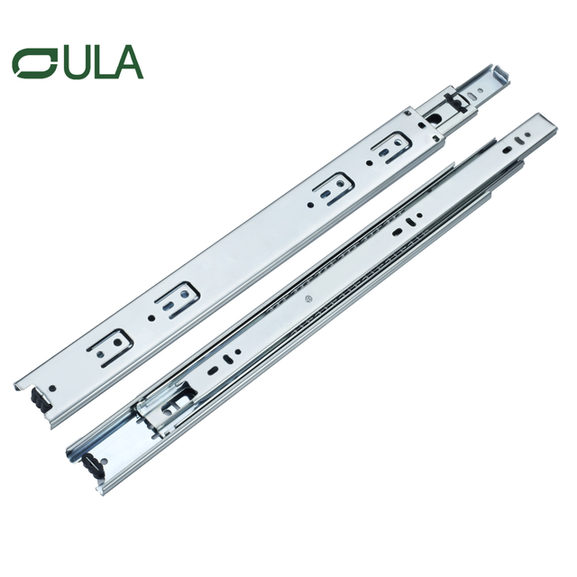 High Quality Hot Sale 45 Mm Full Extension 3-fold Custom Made Telescopic Channel Drawer Slide