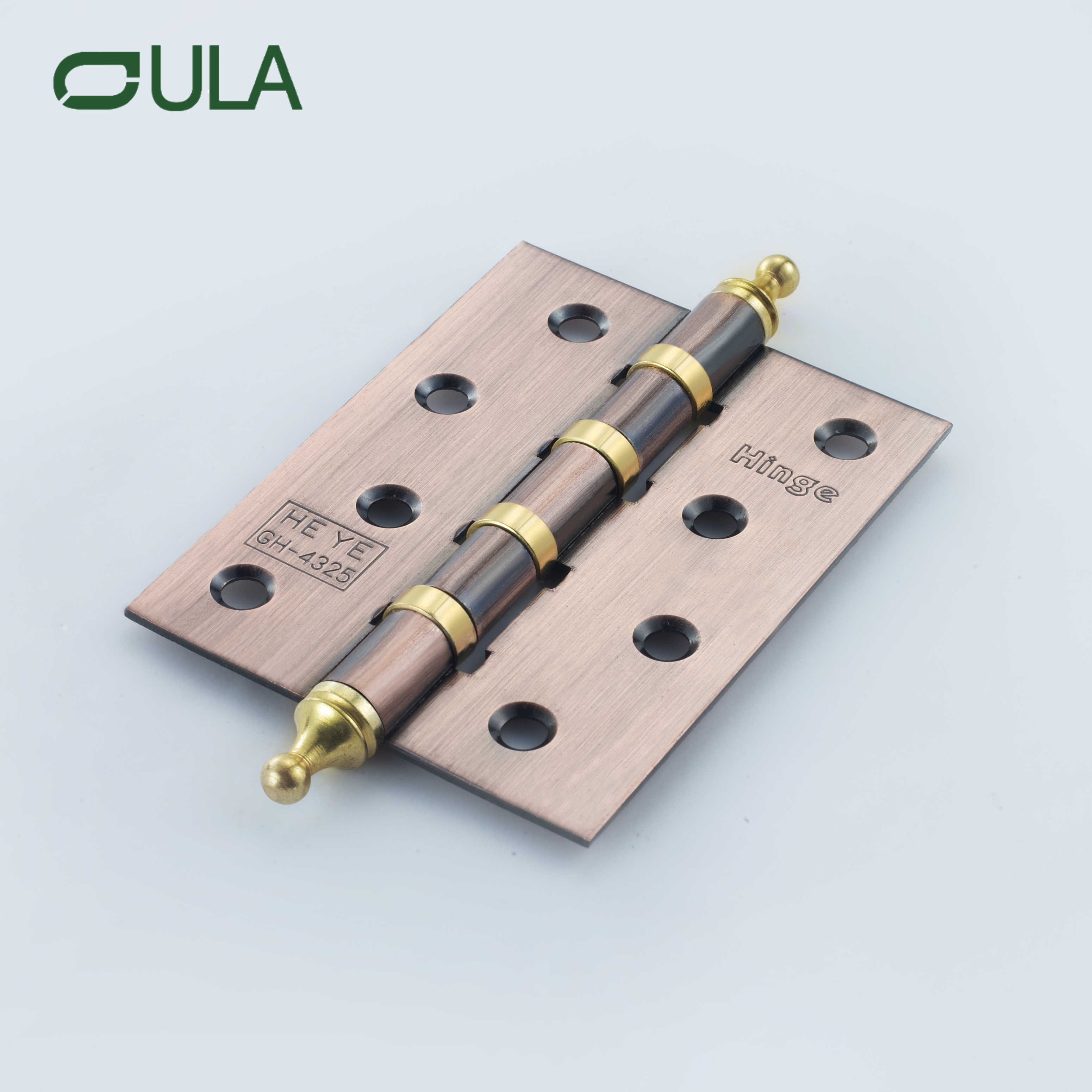 Custom Heavy-Duty 4 Inch Crown Head Furniture Pivot Hinge 2.4mm Iron for Door Window & Cabinet Modern Design for Hotel Use