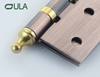 Custom Heavy-Duty 4 Inch Crown Head Furniture Pivot Hinge 2.4mm Iron for Door Window & Cabinet Modern Design for Hotel Use