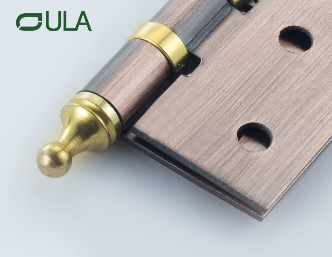 Custom Heavy-Duty 4 Inch Crown Head Furniture Pivot Hinge 2.4mm Iron for Door Window & Cabinet Modern Design for Hotel Use