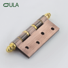 Antique Copper 4 Inch Big Crown Head Security Ball Bearing Door Hinge Modern Design Iron Window Hinge Hotels Factory Wholesale