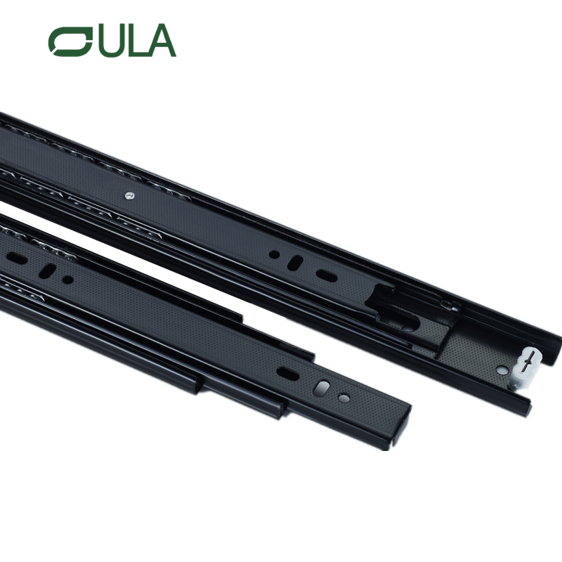 Modern 10-24 Inch 45mm Telescopic Channel Triple Extension Undermount Heavy Duty Drawer Slide Dotted Finish for Kitchen Dining