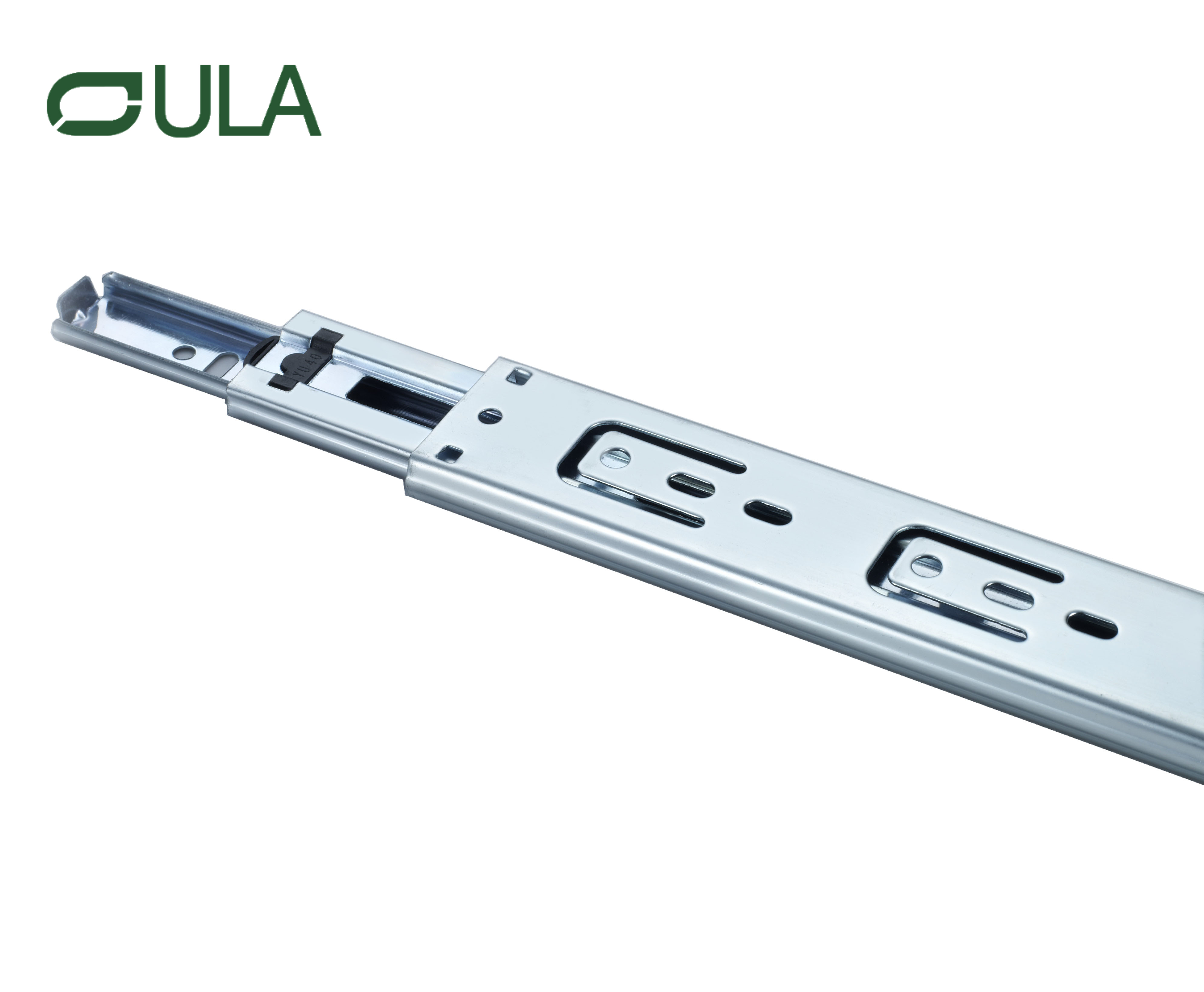 Wholesale Telescopic Ball Bearing Zinc/black Dotted Finish Drawer Runner Slide Triple Extension Drawer Slide