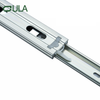 Telescopic channel heavy duty black finish ball bearing drawer slide customized furniture triple extension drawer slide rail
