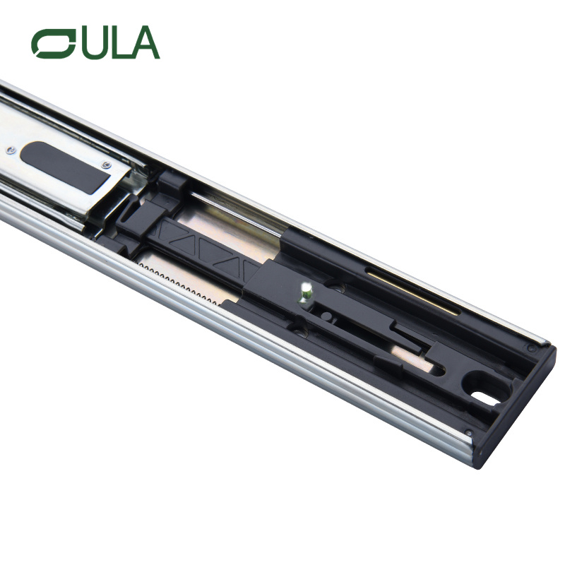 Heavy-Duty Soft-Closing Zinc Finish Drawer Slide 45mm Undermount Modern Style Sliding Rail for Kitchen & Home Cabinet & Wardrobe