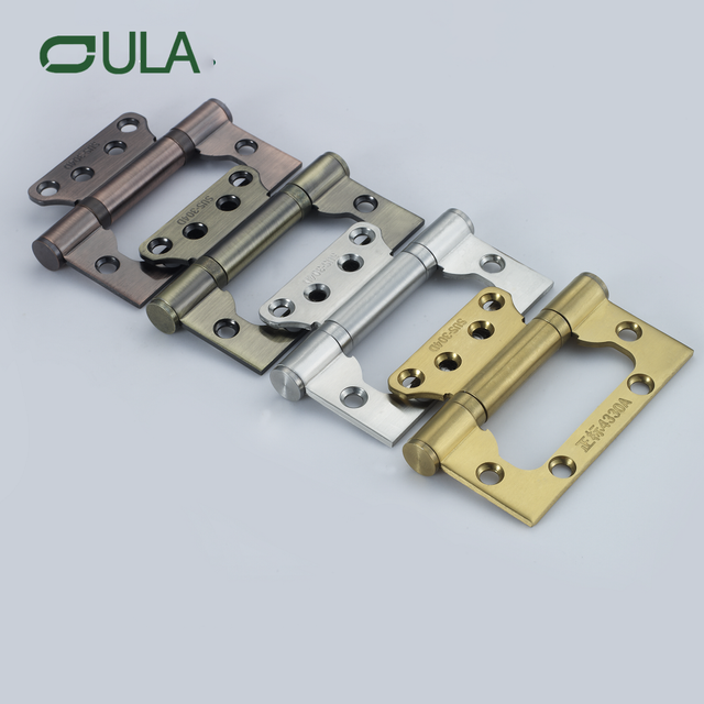 Modern Design Satin Finish SS201 Flush Hinge Various Colors for Door and Window Use Stainless Steel Metal Product for Hotels
