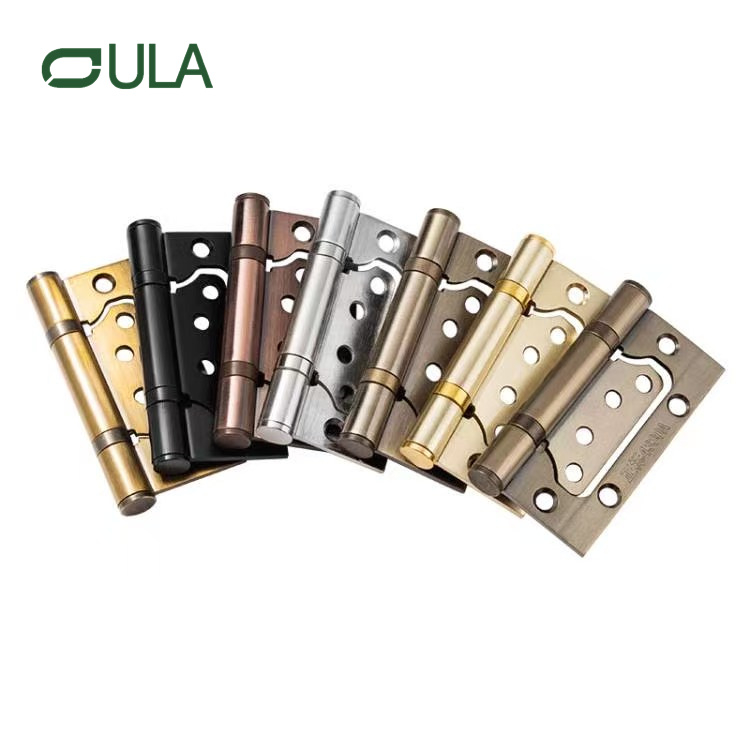Furniture Hardware 4-Inch 2 BB Iron Flush Ball Bearing Wodden Door Hinge 
