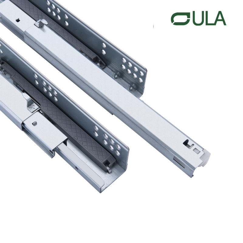 Modern furniture hardware undermount soft closing drawer slide with 1D&2D&3D locks