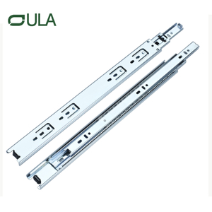 Wholesale Telescopic Ball Bearing Zinc/black Dotted Finish Drawer Runner Slide Triple Extension Drawer Slide