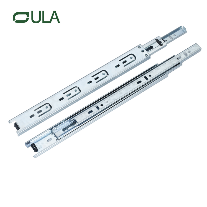 35mm Telescopic Steel Drawer Slide with Ball Bearing Zinc Finish for Kitchen Cabinets Furniture Home Industrial Laundry Usage