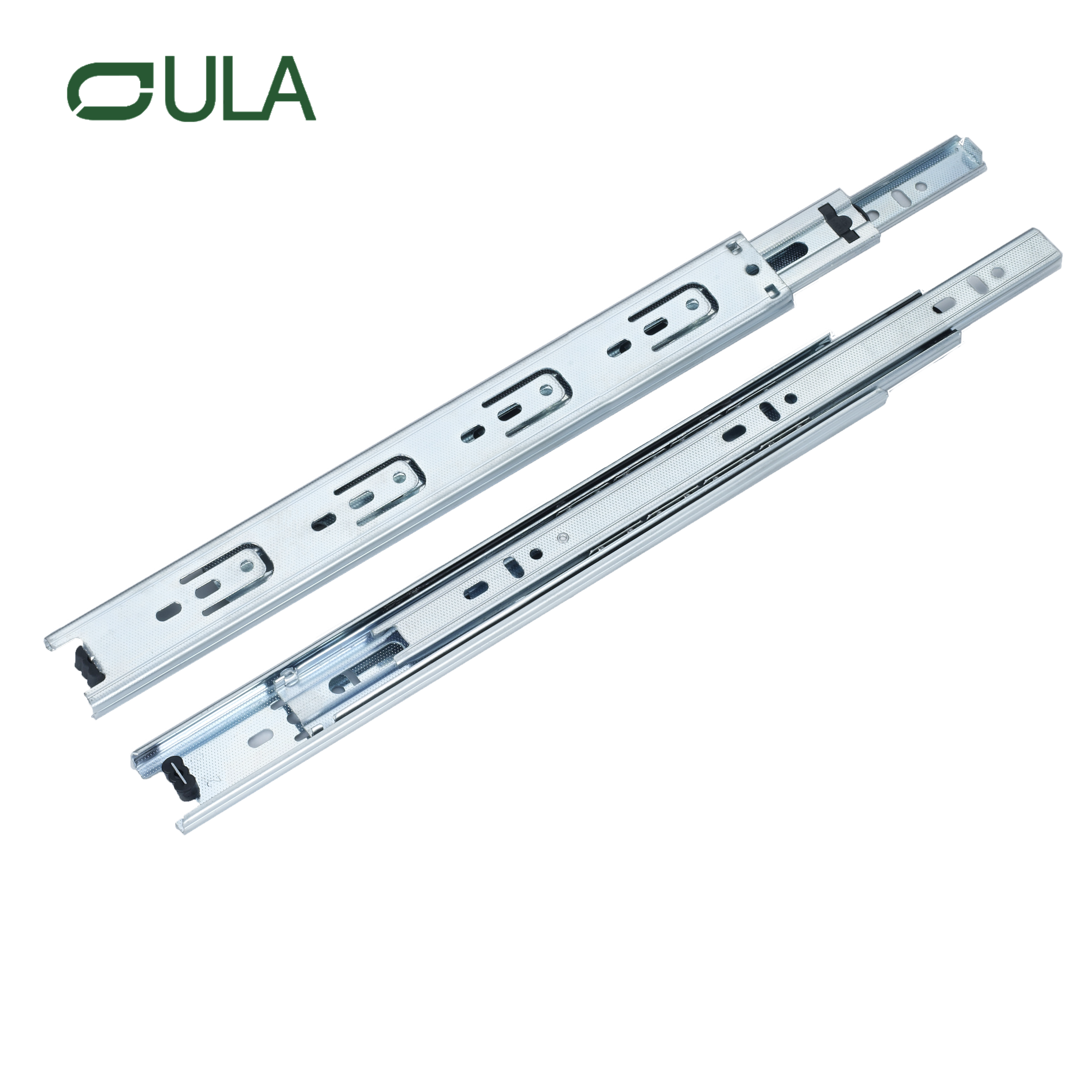 35mm Telescopic Steel Drawer Slide with Ball Bearing Zinc Finish for Kitchen Cabinets Furniture Home Industrial Laundry Usage