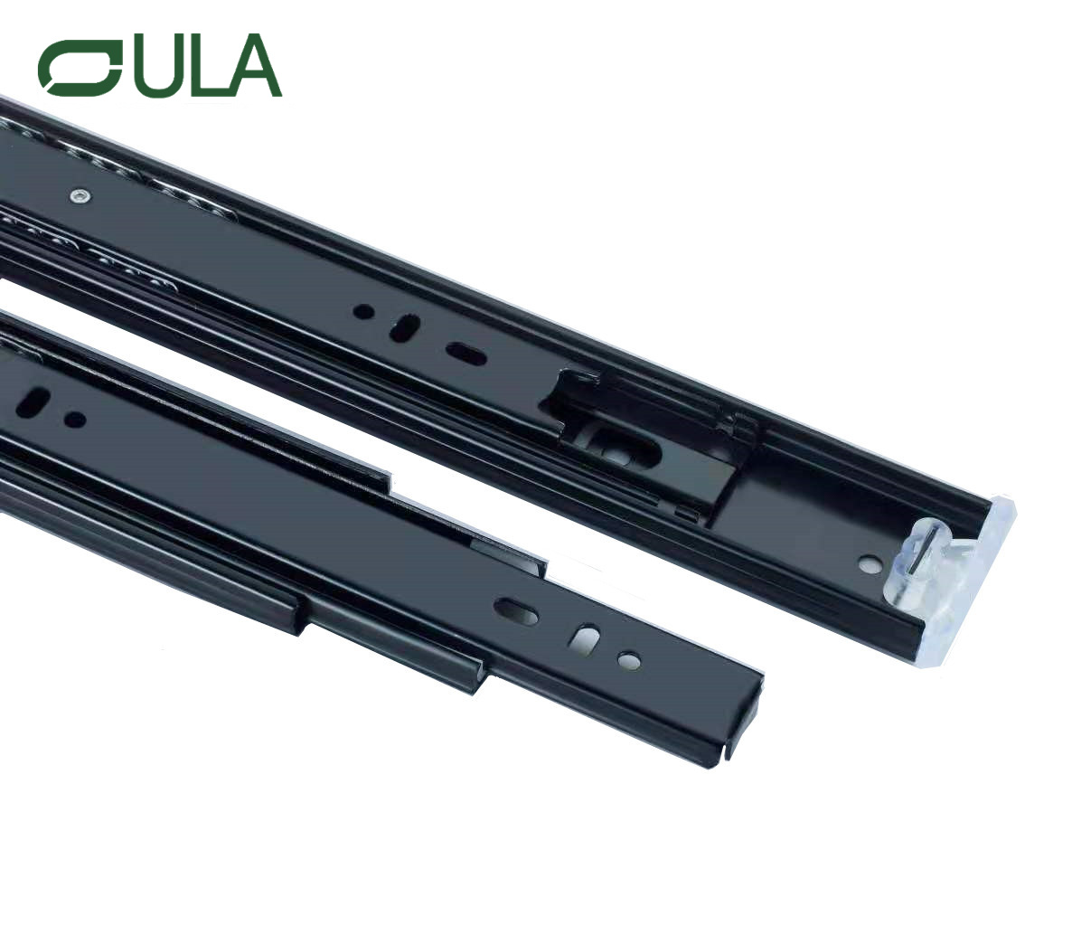 Modern 45mm Black Steel Drawer Slides with Iron Ball Bearing for Kitchen & G Furniture