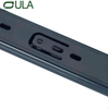 Furniture hardware telescopic channel black finish drawer runner slide 35mm 3 fold ball bearing slides for cabinet