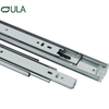Telescopic channel heavy duty black finish ball bearing drawer slide customized furniture triple extension drawer slide rail