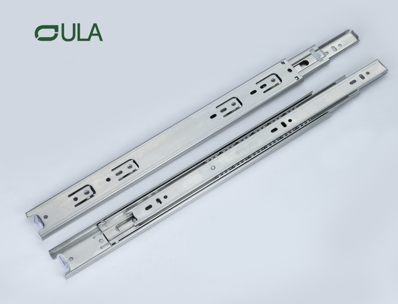 Modern 45mm 3-fold Stainless Steel Ball Bearing Drawer Slide for Kitchen Furniture