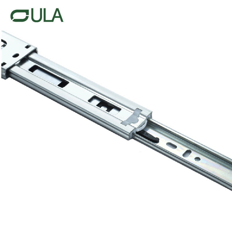 3 Folding Zinc Finish Drawer Slide Furniture Fitting Drawer Rail under Mount Triple Extension Drawer Slide Wholesale