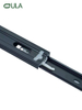 Modern 45mm Black Steel Drawer Slides with Iron Ball Bearing for Kitchen & Gym Furniture