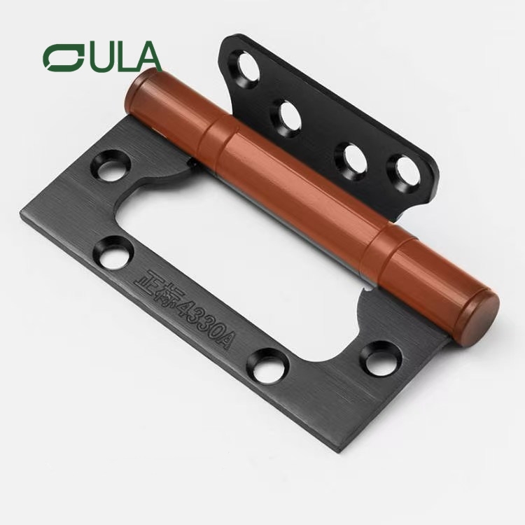 4 Inch standard thickness 3.0mm butterfly flush iron door hinge custom color and logo pivot hinge for furniture
