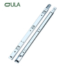 High Quality Iron Zinc Finish Drawer Slide Rail 27mm 2 Fold Telescopic Bottom Mounting Drawer Slides