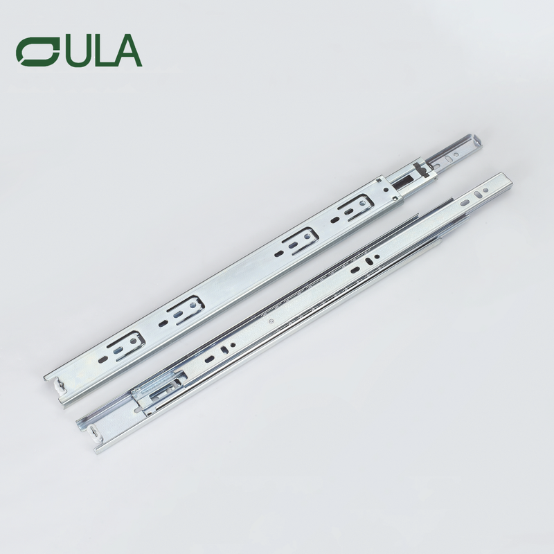 OULA Furniture Hardware Full Telescopic Rail Cabinet 3-fold Telescopic Ball Bearing Runners Drawer Slide