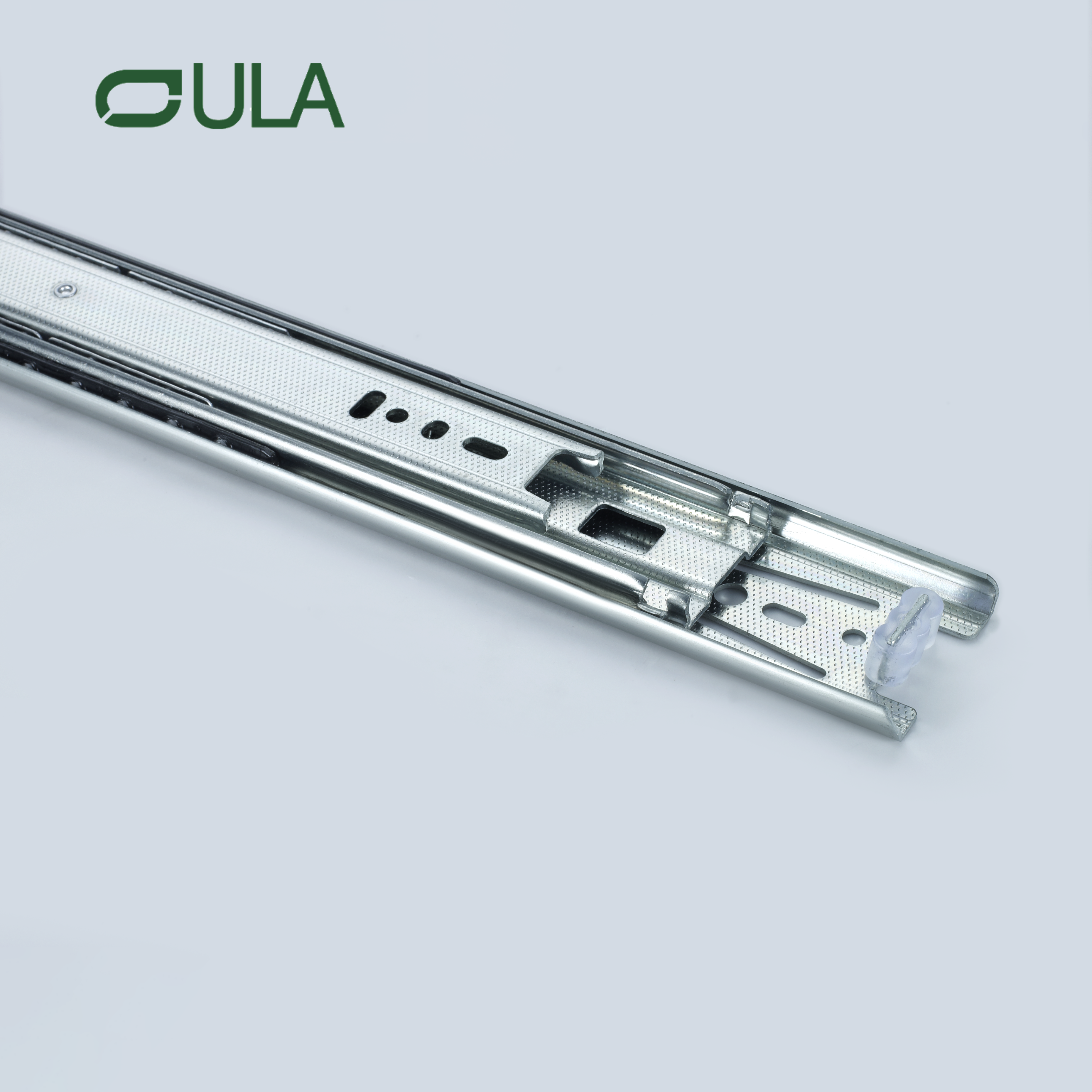 Heavy Duty Ball Bearing Tool Box Drawer Slide Zinc Plated Dotted Finish Triple Extension Drawer Slide Rail
