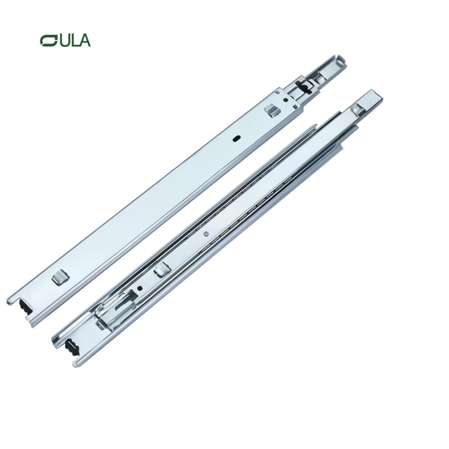 Full extension telescopic hook drawer slide 35mm bottom mount triple extension for funiture hook drawer slides