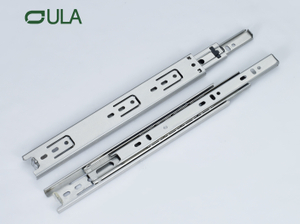 Modern 35 Mm Telescopic Channel Drawer Runner Slide Rail Triple-Fold Stainless Steel Ball Bearing Cabinets Tables Kitchen Use