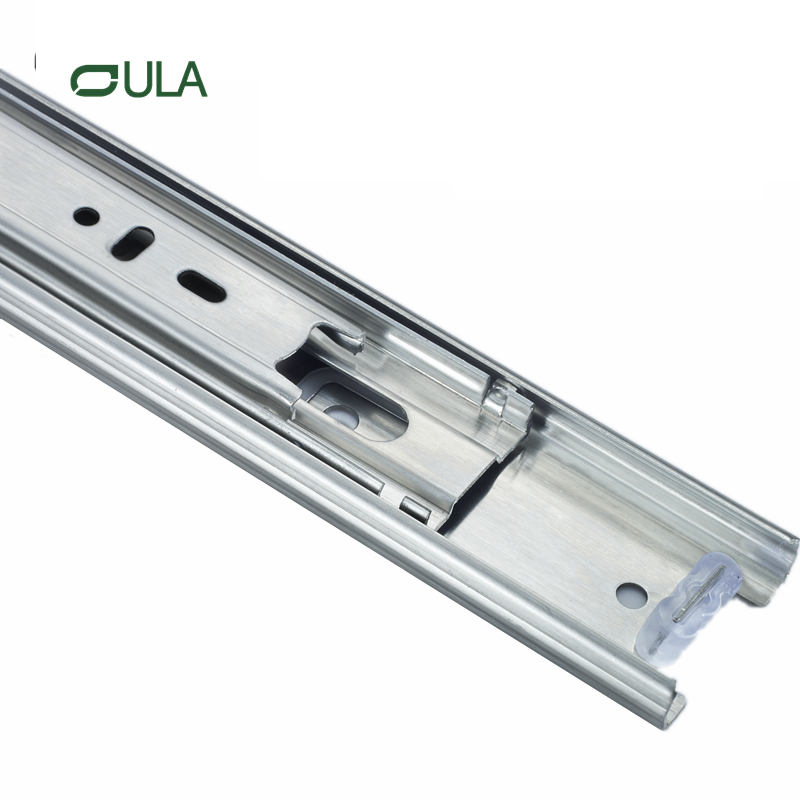 Modern 45mm 3-fold Stainless Steel Ball Bearing Drawer Slide for Kitchen Furniture