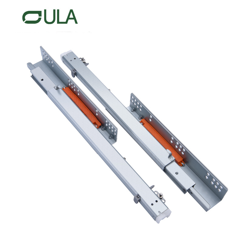 Furniture hardware undermount push open drawer slide