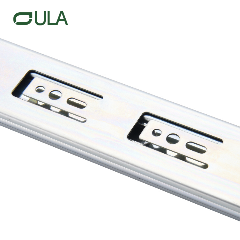 Heavy-Duty Soft-Closing Zinc Finish Drawer Slide 45mm Undermount Modern Style Sliding Rail for Kitchen & Home Cabinet & Wardrobe